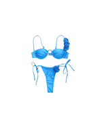 3D Blue Flower Bikini