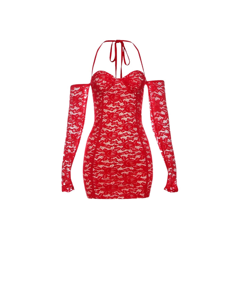 Red Lace Mini