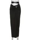 Tori Cross Bandage Maxi Skirt