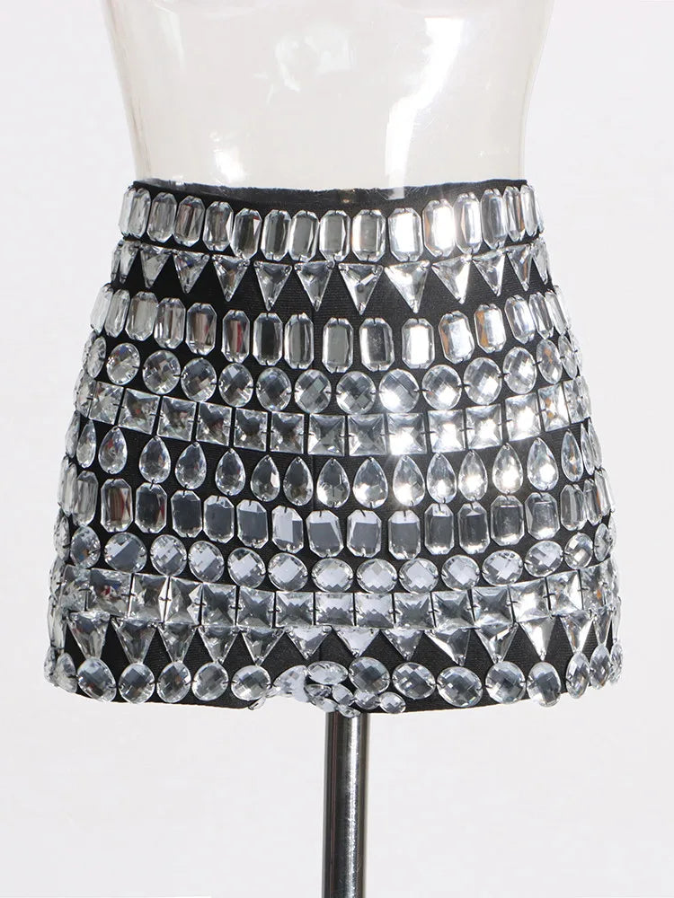 Diamond Bodycon Shorts