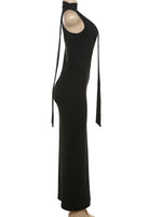 Noire Halter Maxi