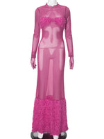 Lola Pink Mesh Maxi