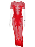 Inferno Mesh Dress