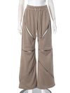 Nova Zipper Wide-Leg Sweatpant