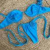 3D Blue Flower Bikini