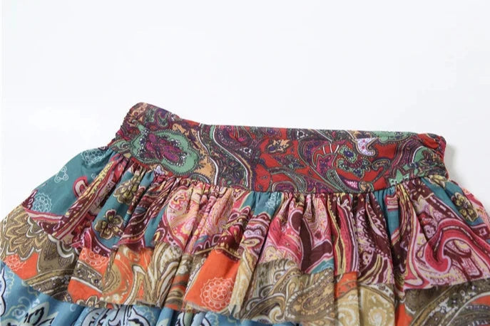 Paisley Mini Skirt